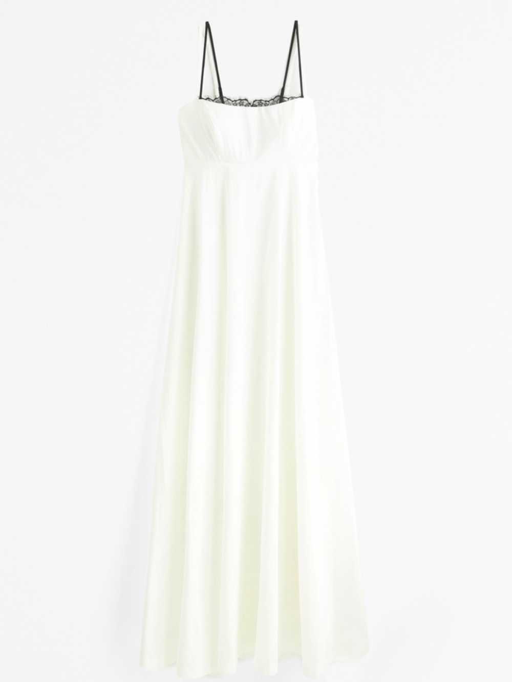 Abercrombie Women’s White Lace-Trim Slip Dress XS